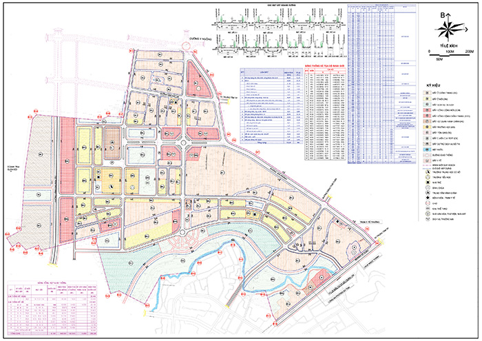 Bản đồ quy hoạch sử dụng đất Khu đô thị Tây Tân Thành, phường Tân Thành, thành phố Buôn Ma Thuột
